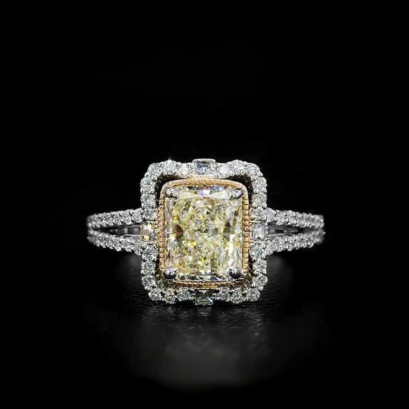 Jewelry - Beautiful Emerald Cut Citrine Ring New